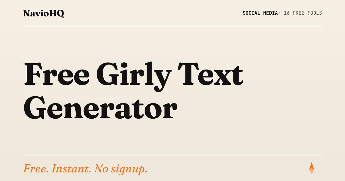 Girly Text Generator - 50+ Cute Unicode Styles | NavioHQ